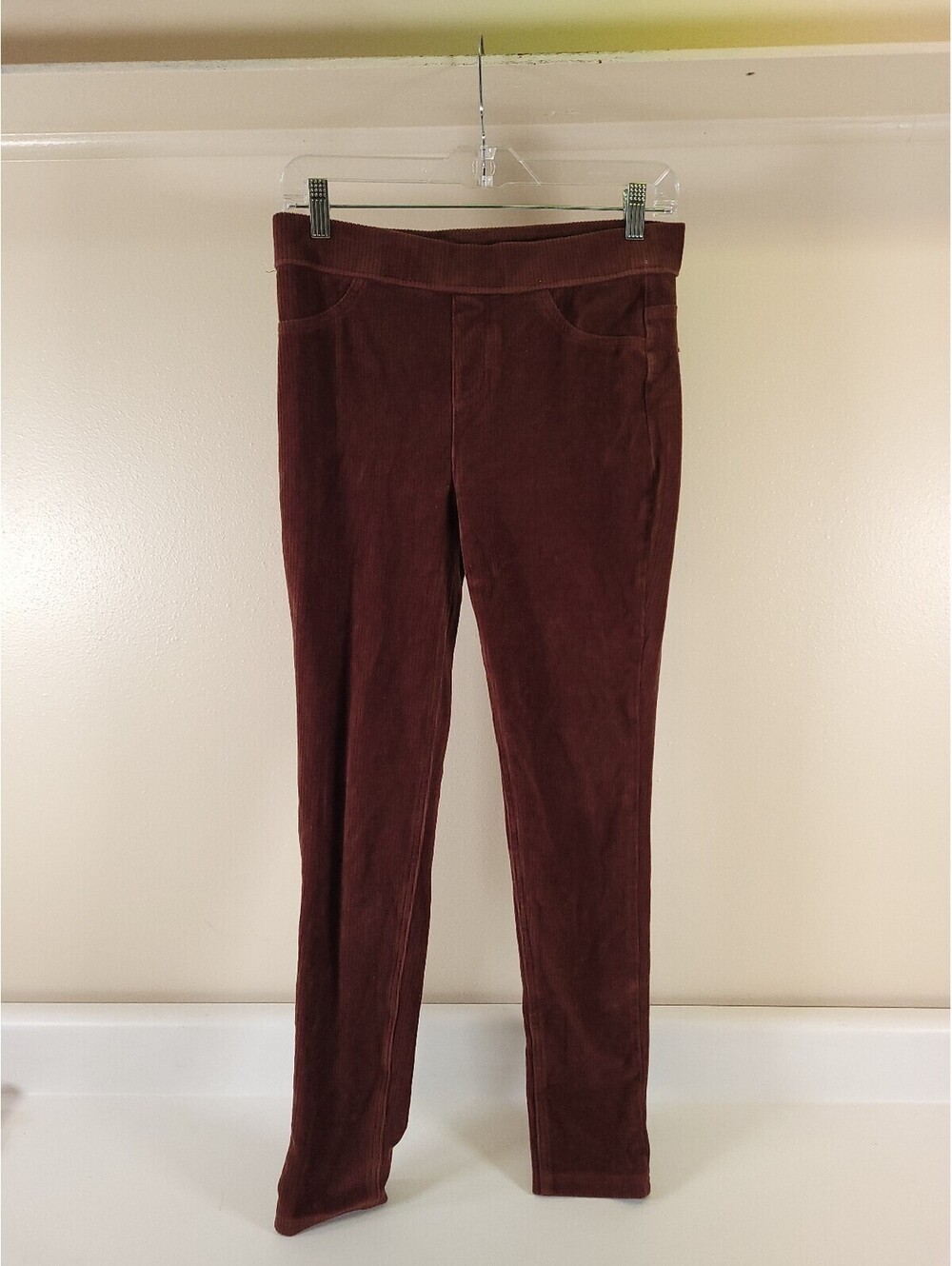 Gloria Vanderbilt coduroy pants womens small maroon